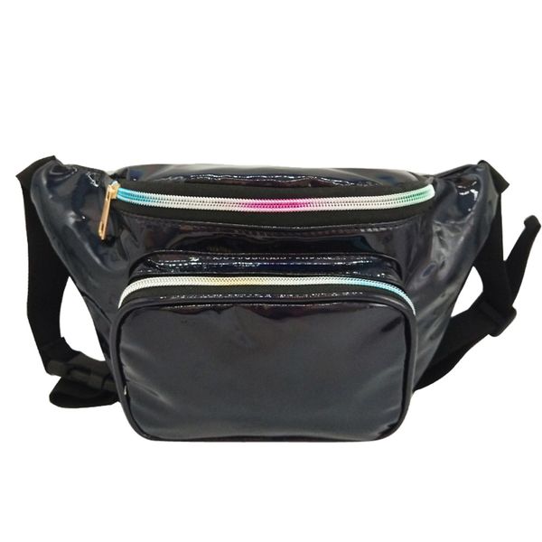 6 colors new holographic waist bag for women laser fanny pack waist bag banana bags fanny packs #yl5